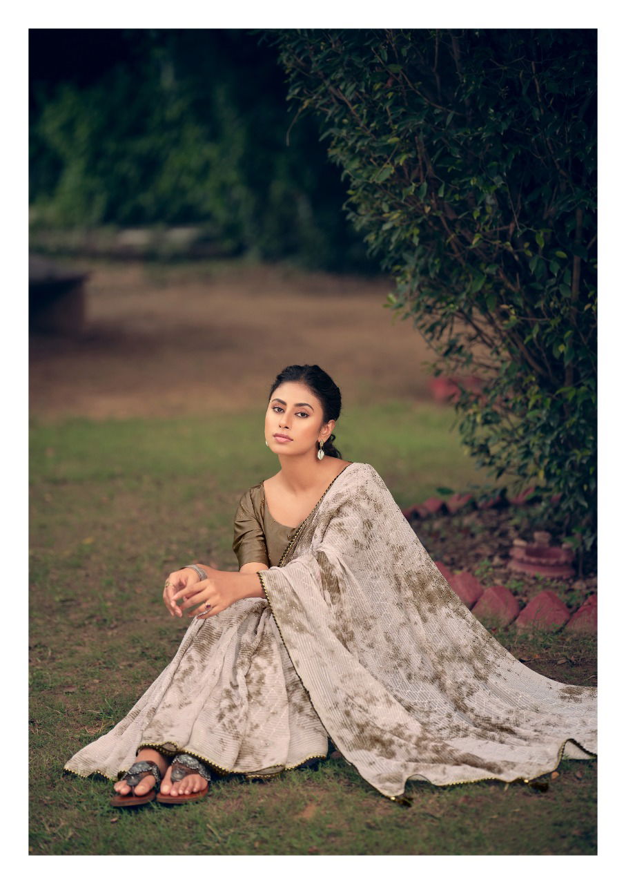 Kashvi Almora Latest Designer Fancy Festive Wear Georgette Saree Collection